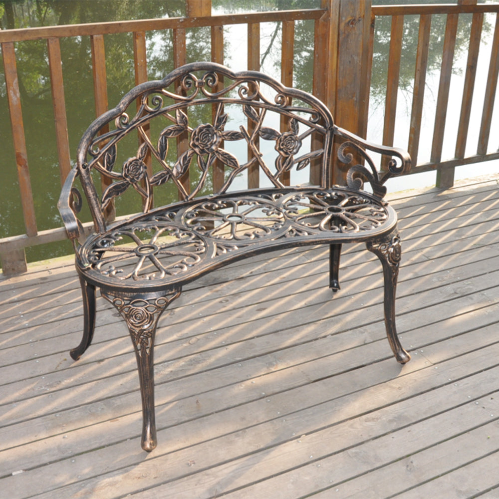 Our garden love bench adds charm to any outdoor space