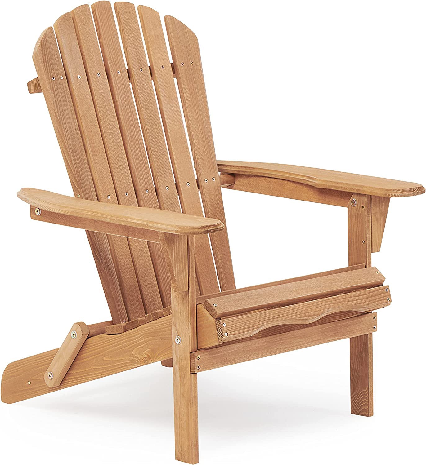  Brown Wooden Adirondack Chair for Indoor/Outdoor Use