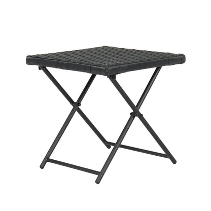 Sturdy and durable table for rattan garden loungers