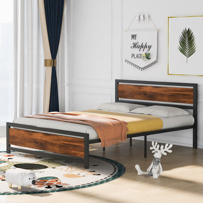 Experience the allure of our metal platform bed from a different angle, capturing its aesthetic appeal and harmonious integration into your bedroom.