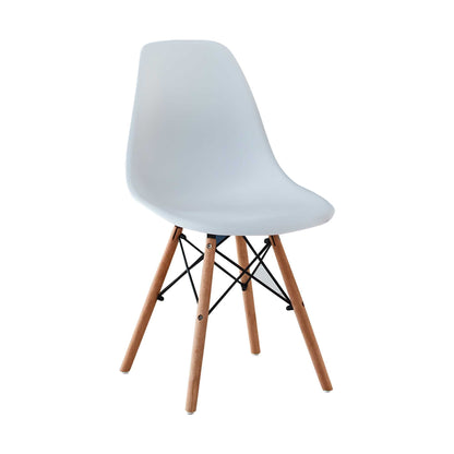 Modern White Set of 4 Chairs - Stylish and Comfortable Seating for Any Space